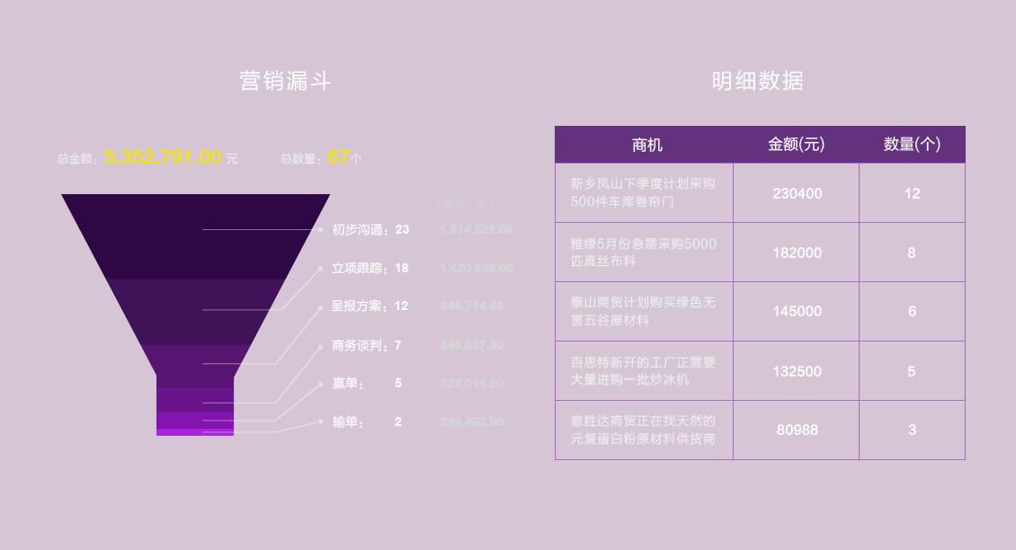 明细数据